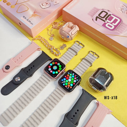 WISME WS-X18 MINI SMART WATCH WITH AIRPODS